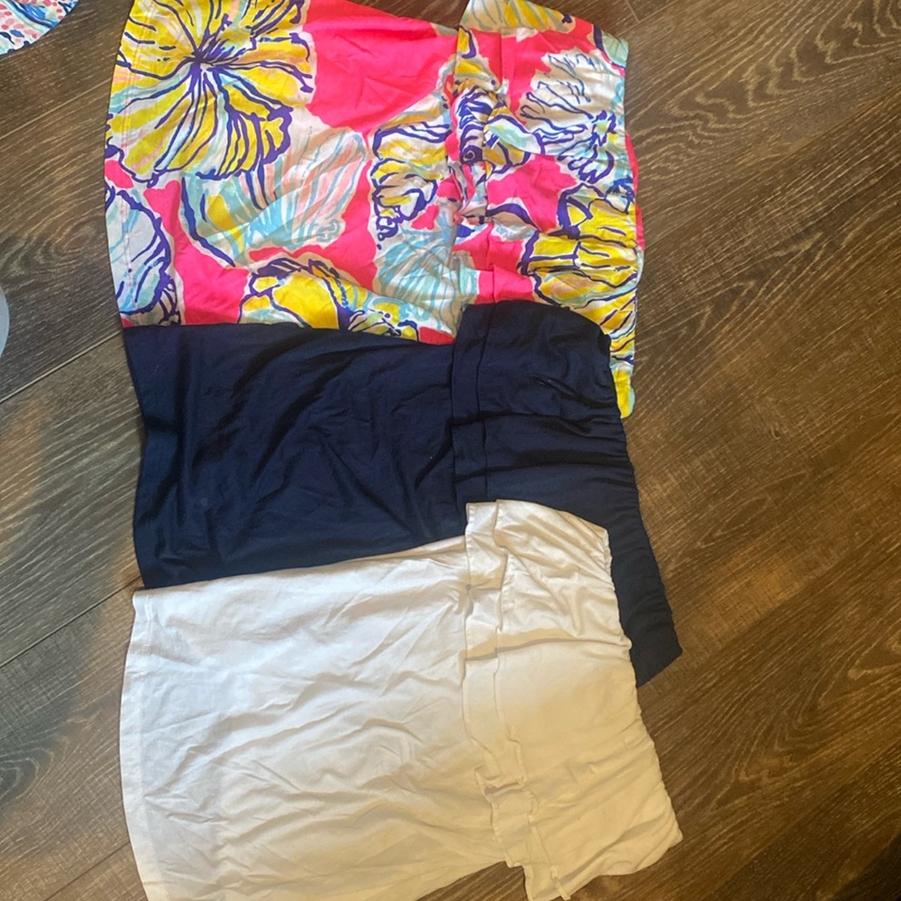 Lilly Pulitzer double ruffle tube top